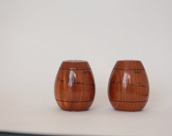 Wooden Barrels Salt and Pepper Shakers