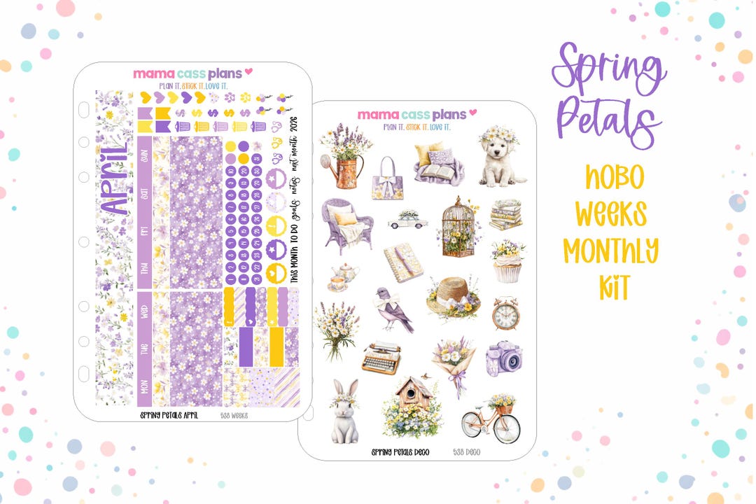 April - Spring Petals - Hobonichi Weeks - Monthly Kit - Planner ...