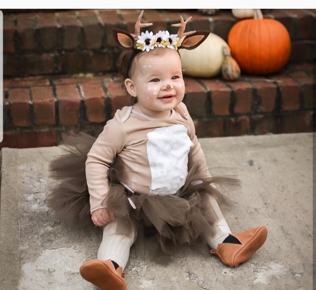 Whimsical Kids Deer Costume With Antler Headband - Etsy