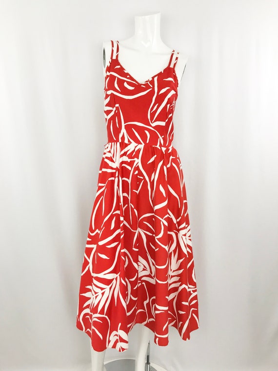 70s Malia Cotton Sundress || Vintage Tropical Prin