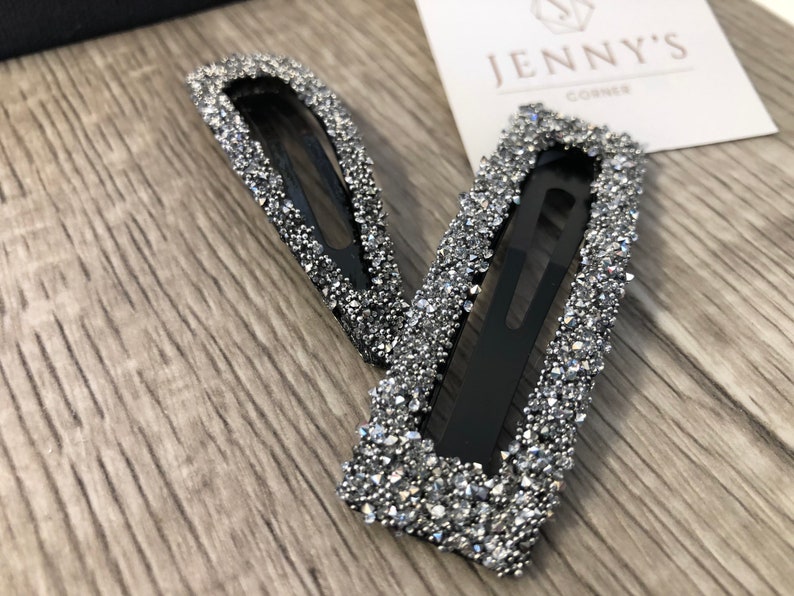 Sparkle gray seeds rhinestone snap hairclips gray rhinestone hair clip gray snap clip gray snap clips gray snap hair pin