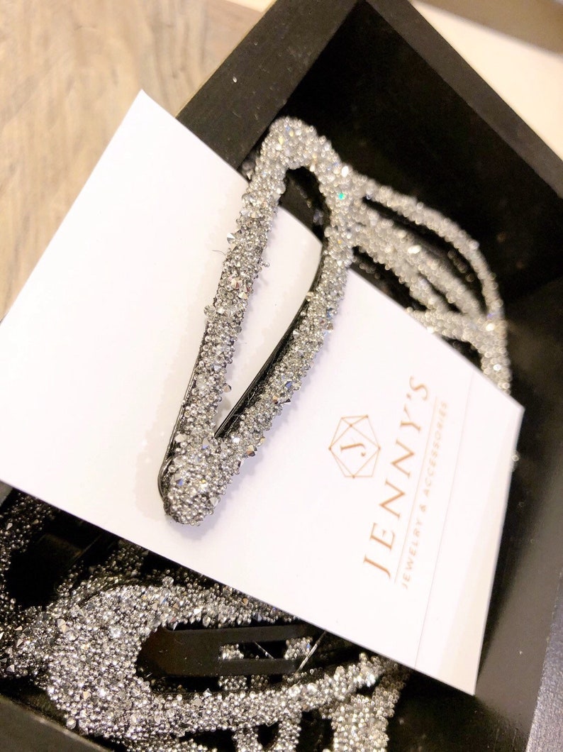 Sparkle gray seeds rhinestone snap hairclips gray rhinestone hair clip gray snap clip gray snap clips gray snap hair pin