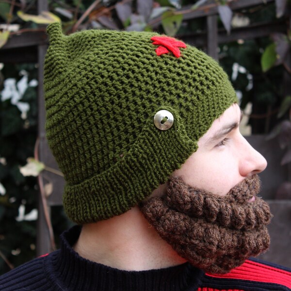 Fake Hair Beanie Hat Etsy