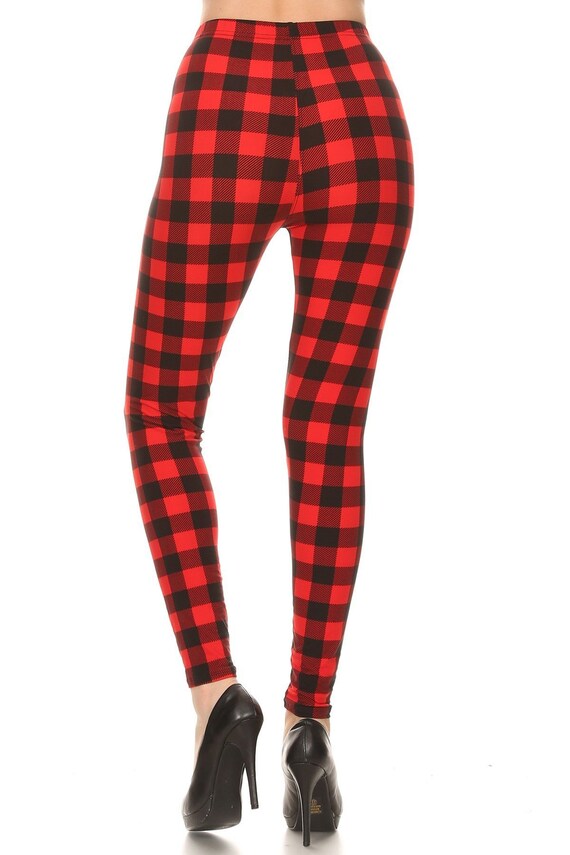Red \u0026 Black Buffalo Check Plaid 
