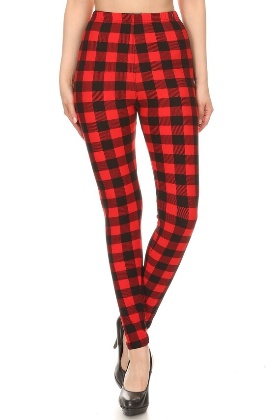 Red \u0026 Black Buffalo Check Plaid 