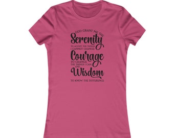 Serenity Prayer Women's Favorite Fitted T Shirt