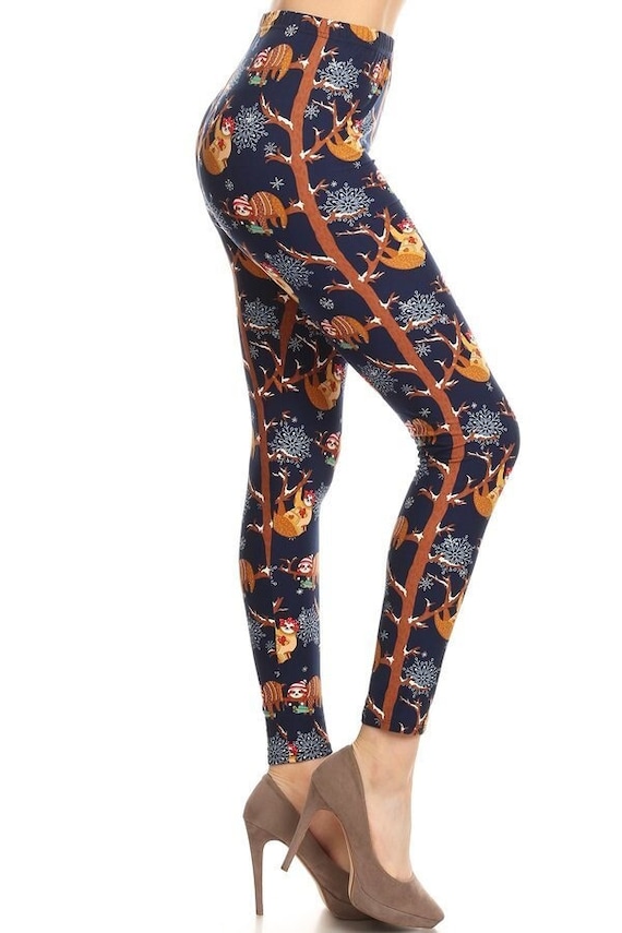 Legging De Noël TC Collection One Size - Motifs De Noël, 92% Polyester 8% Spandex