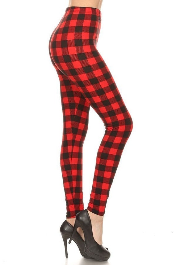 Red \u0026 Black Buffalo Check Plaid 