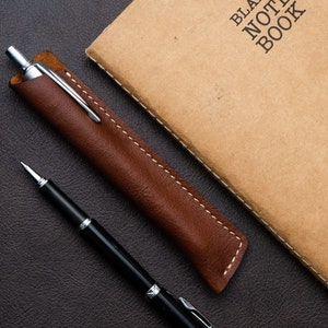 Estojo de couro para caneta estojo para caneta suporte para caneta de couro capa para caneta bolsa para caneta suporte para caneta estojo de couro para caneta estojo para caneta estojo de couro