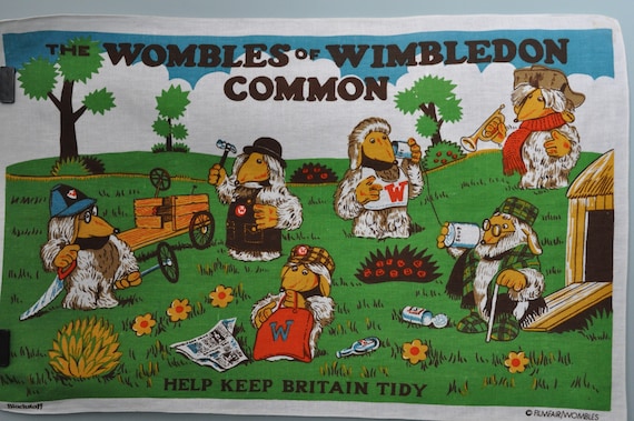 Vintage Blackstaff Wombles of Wimbledon The Wombles Vintage Pillowcase | Etsy