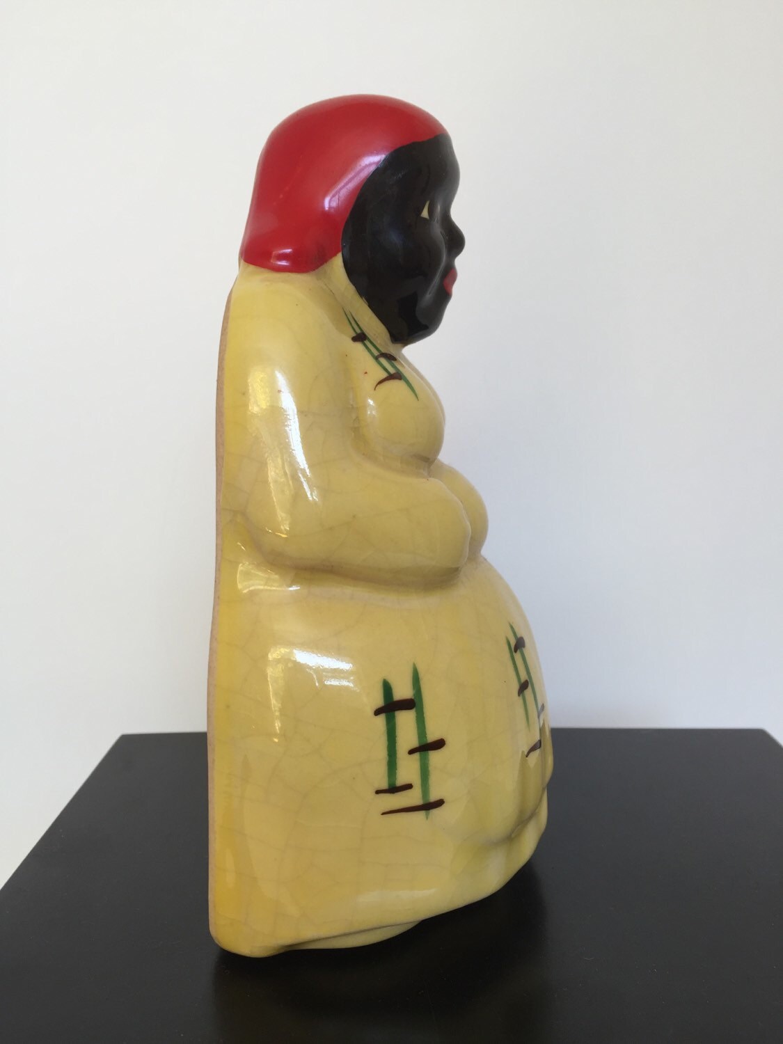 McCoy Pottery Vintage Mammy String Holder Black Americana Etsy