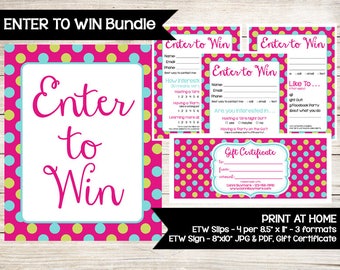 Guest Survey Enter To Win Raffle Ticket Drawing Slip Etsy