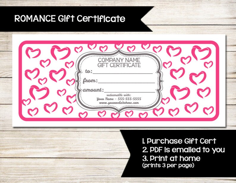 PURE ROMANCE Gift Certificate Coupon Discount Card Etsy