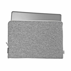 LAPTOP SLEEVE gray felt with white zipper Macbook Air Cover all sizes notebook case christmas gift