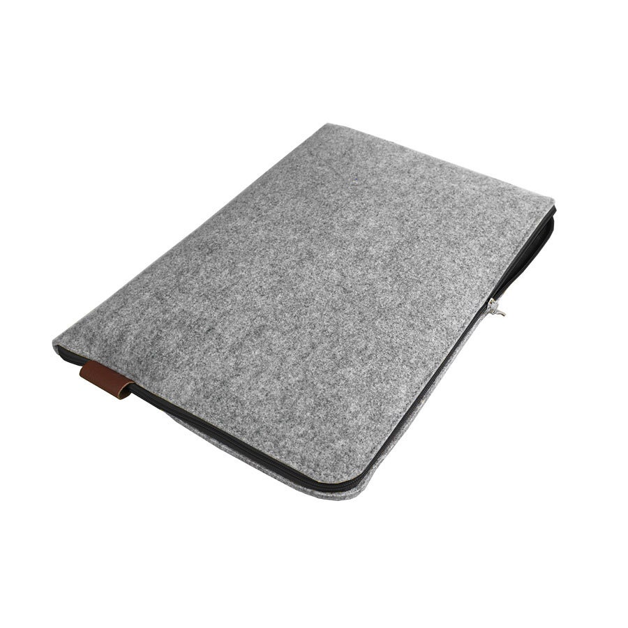 FELT LAPTOP SLEEVE 01 Black Zipper Macbook Cover Gray Felt All Etsy