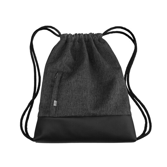 BACKPACK Drawstring Bag Leather Hipster Sack Bag Two | Etsy
