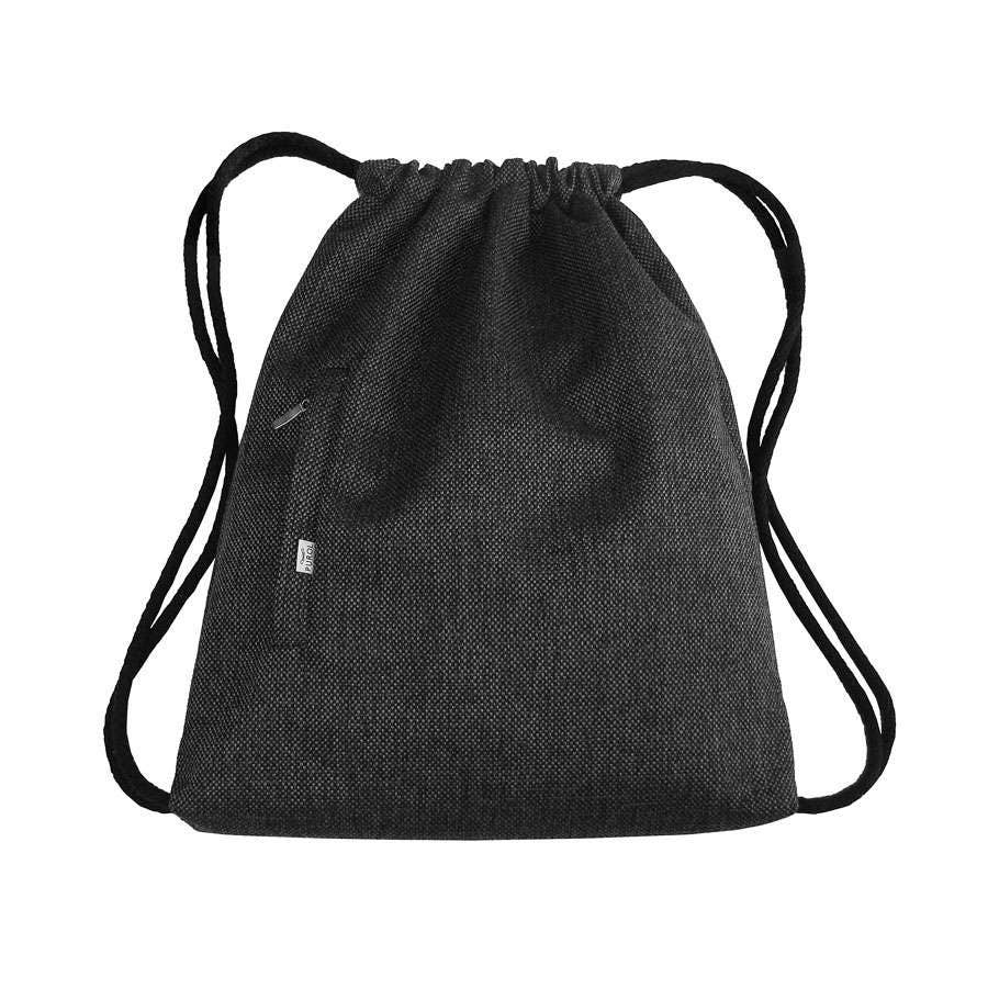 BACKPACK Drawstring Bag Hipster Sack Bag Unisex Big Dark Gray Etsy