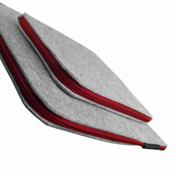 LAPTOP SLEEVE Gray Felt Macbook Case 