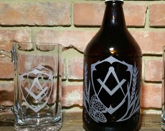 Barware and Glassware Sand Blast Etched