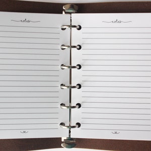 Printed | POCKET PM Small size | Lined Notes Planner Inserts