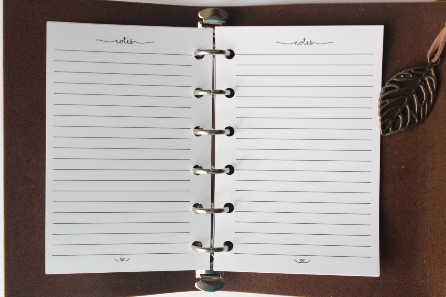 Printed | POCKET PM Small size | Lined Notes Planner Inserts