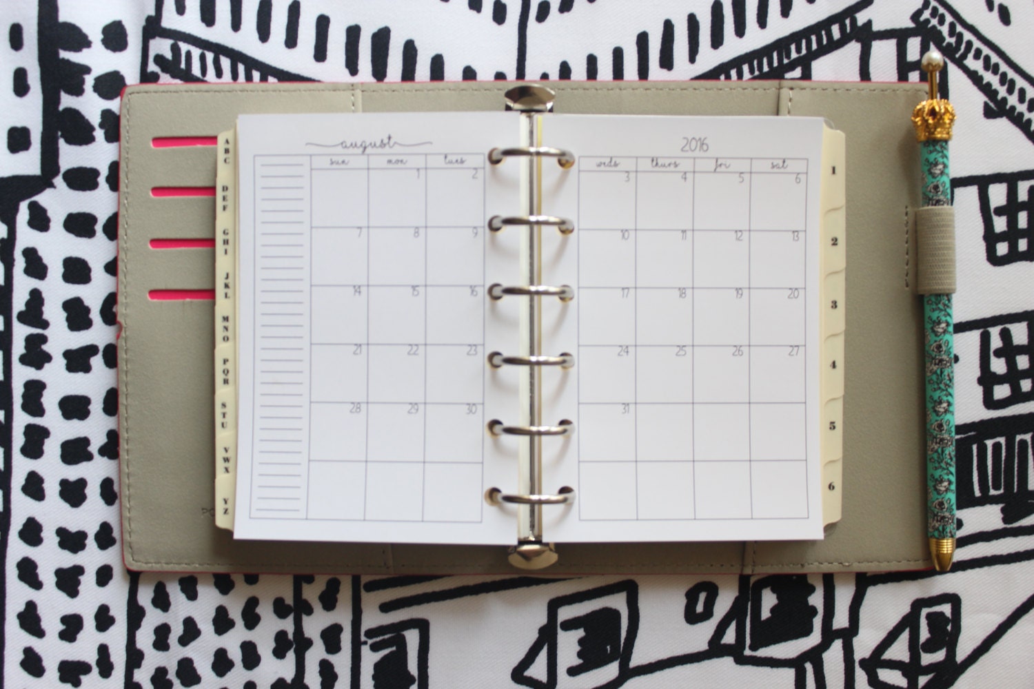2023 or 2024 Calendar +Pen +Storage Pouches + Paper Fits Louis Vuitton PM  Agenda