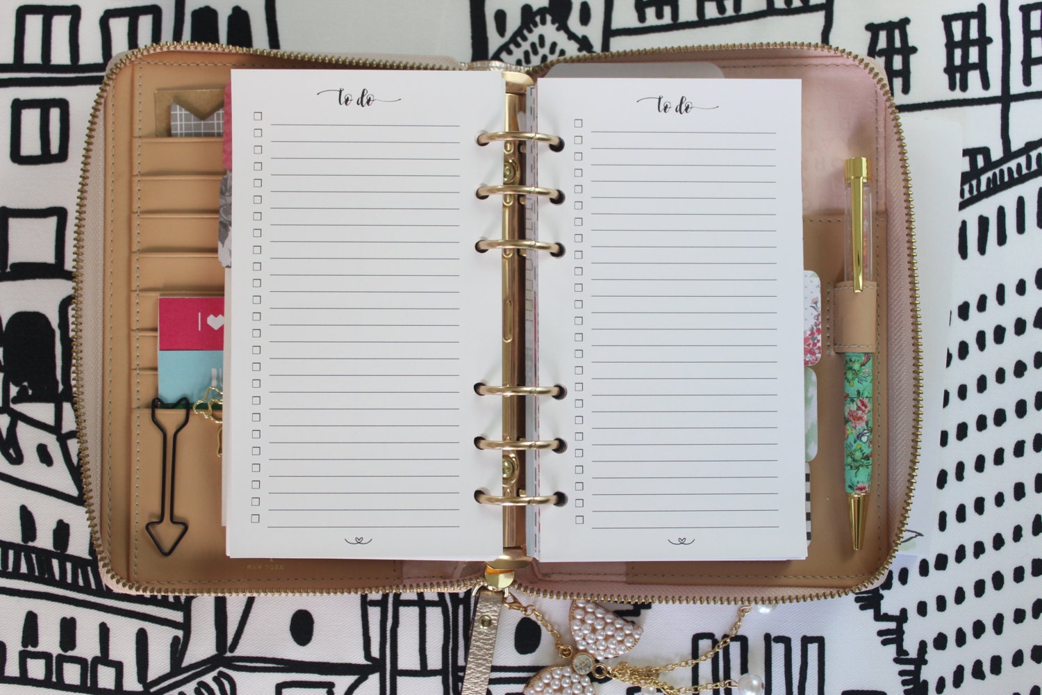 Printed | PERSONAL MM Medium size | To Do List Planner Inserts