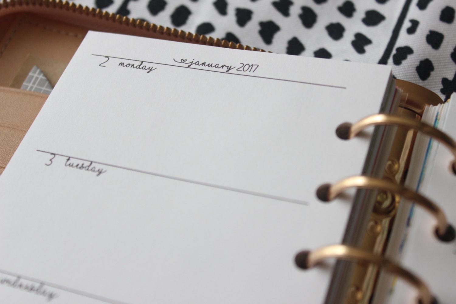Printed | PERSONAL MM Medium size | Weekly Planner Inserts - Horizont…
