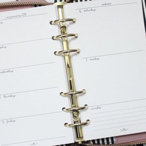  Habit Tracker Inserts for Personal Size Planners (3.75 x  6.75'') for Kate Spade Kikiki K medium LV MM agenda Creative Year Personal  Binder (Michaels) Carpe Diem Personal (PLANNER SOLD SEPARATELY) 