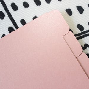 Planner Dividers with 6 SIDE Tabs | Pink Pearl  in Pocket/Small/pm, Personal/Medium/mm, Personal Wide, Half Letter | SIX Tabbed Dividers