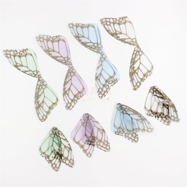 80mm Organza Butterfly Wings Craft Silk Butterflies DIY Jewelry Accessories for Handmade Butterfly Dangling Earrings