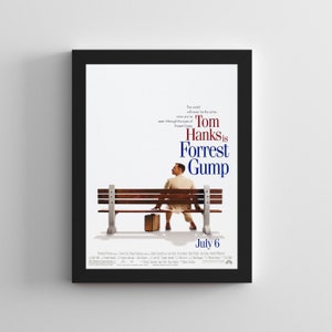 Forrest Gump Movie Poster Print: Tom Hanks Film, Framed A3 Size