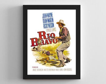 Rio Bravo Poster Etsy Rio Bravo Poster Etsy
