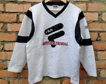 Vintage Fila International Sweatshirt Medium Size