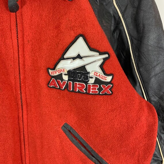 Vintage AVIREX USA Varsity Leather Bomber Jacket - image 5