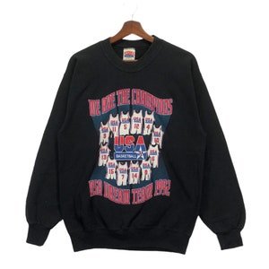 Vintage 90s USA Basketball Sweatshirt Medium Size
