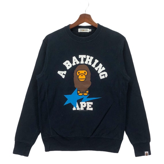 Vintage A Bathing Apes Bape Star Japanese Brand Crewneck Etsy Australia