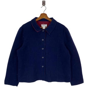 Vintage Pendleton Wool Reversible Women Button Coat