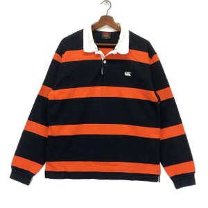 Vintage Canterbury Of New Zealand Striped Rugby Shirt
