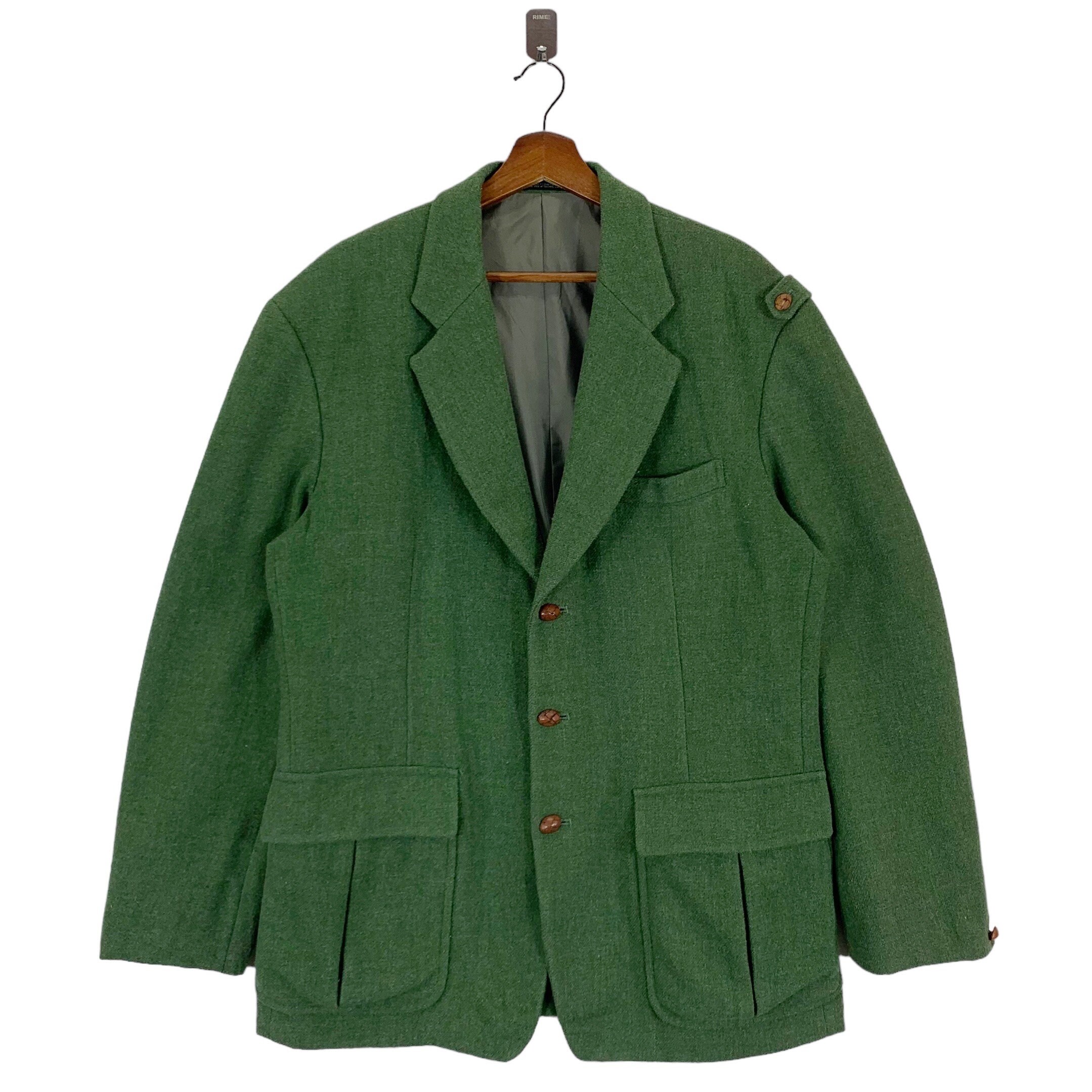 ジャケット・アウター Yohji Yamamoto Pour Homme Wool Jacket Yohji Yamamoto POUR HOMME Wool Gabardine Lace-Up Design