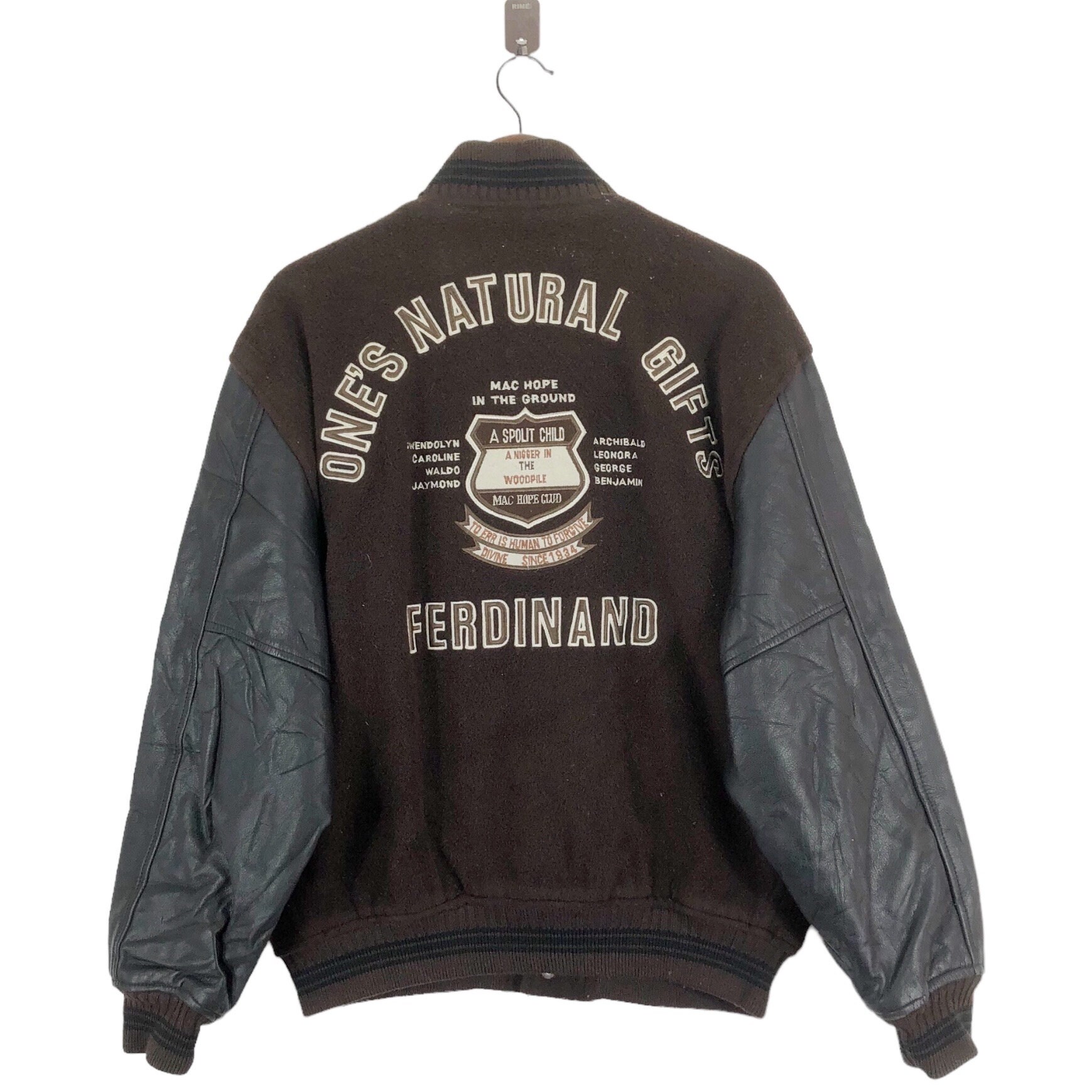 Vintage Mac Hope Modern Ivy Varsity Leather Bomber Jacket - Etsy