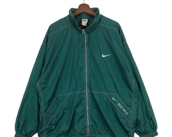 Vintage jaren 90 Nike swoosh licht Just Do It-ritsjack met rits