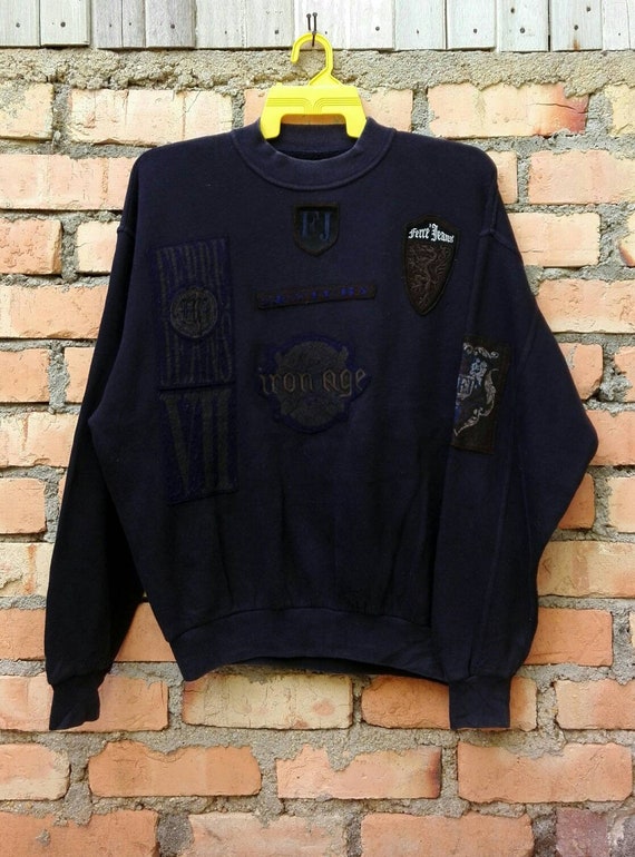 Rare Gianfranco Ferre Jeans Sweatshirt Pullover Large Size Etsy