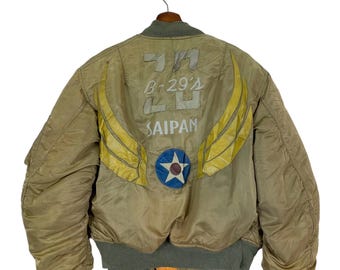 Vintage Avirex USA MA-1 Bomber Jacket: 90s Military Reversible