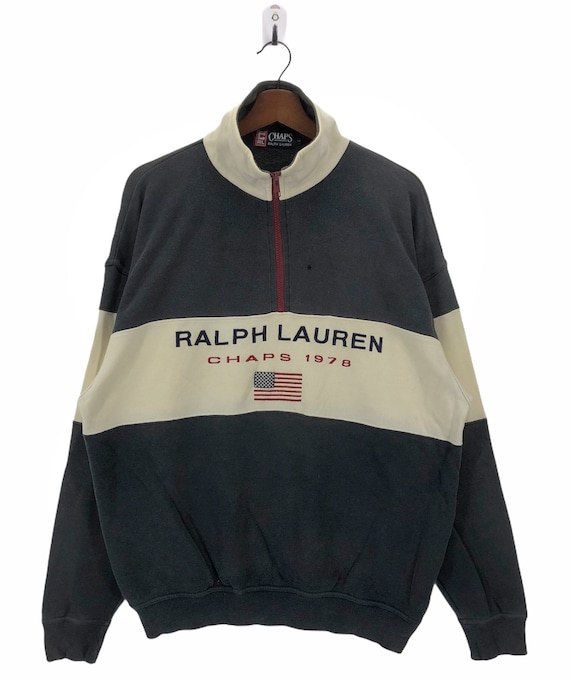 Vintage 90s Chaps Ralph Lauren Half Zip Sweater 