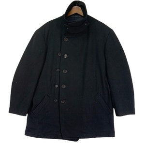 Vintage Yohji Yamamoto Pour Homme Signature Heavy Coat Jacket Parka Trench