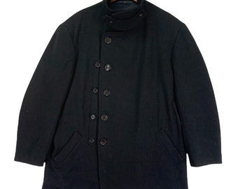 Vintage Yohji Yamamoto Pour Homme Firma Chaqueta de Abrigo Pesado Parka Trench