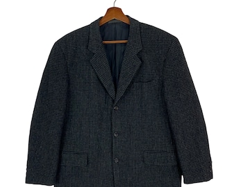 Vintage 1994 CDGH Comme Des Garcons Homme Japanese Brand Junya Watanabe Wool Button  Coat