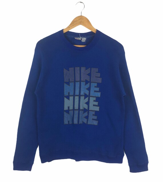 Vintage 80s Nike Block Crewneck Etsy