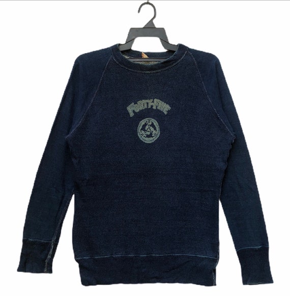 Vintage 45rpm Indigo Crewneck